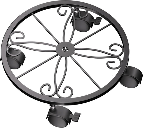 Chinpakden Plant Caddy with Wheels - 10.24" Plant Stand with Wheels, 360 Lockable