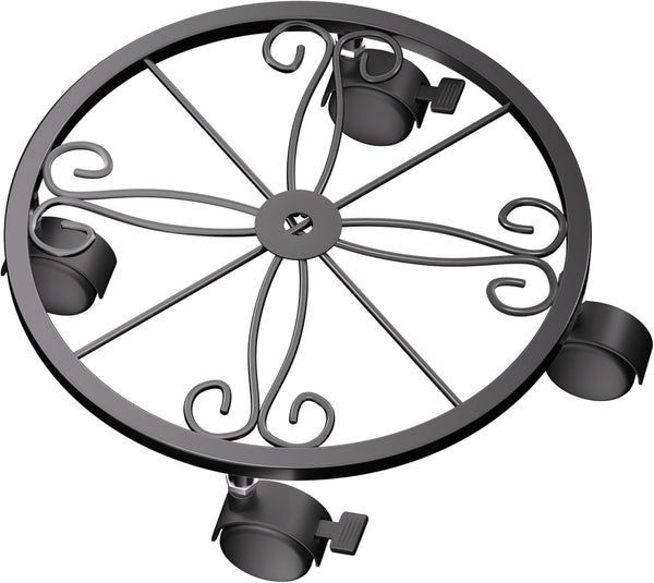 Chinpakden Plant Caddy with Wheels - 10.24" Plant Stand with Wheels, 360 Lockable