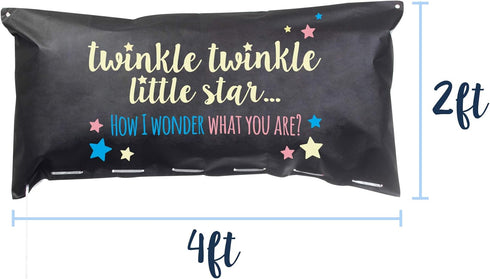 Gender Reveal Balloon Drop Bag, Twinkle, Twinkle Little Star