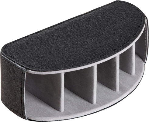 Ayunga 5 PU Leather Remote Control Holder,TV Remote Caddy with Compartments,Bedside Table and Desktop Supply