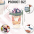 4 Pack 20 oz (4 Set 20 oz) On The Go Cereal Yogurt Cups with Lids and Spoon, Reusable Parfait Plastic Milk Breakfast