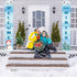 Welcome Hello Winter Porch Banner, Snowman Cardinal Christmas Holiday Front Door Sign Decoration