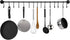 YourGift 30 Pack Heavy Duty S Shaped Hooks - Black Hanging Hangers for Kitchen, Bathroom, Bedroom, Office