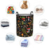 Yossyaog 13.4X16.5IN Mushroom Laundry Basket, Mushroom Decor Laundry Bag with Handles-Collapsible Storage Bin Mushroom