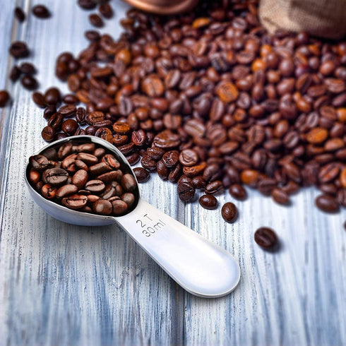 izelokay 2 30ML Coffee Scoop, Stainless Steel Table Spoon