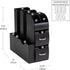 Countertop 5.35"W 11.25"L 11.15"H, Mind Reader Cup and Condiment Station, Organizer, Coffee Bar, Kitchen, Stirrers, x x
