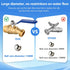 3/4" 3/4" NPT Brass Male Hose Bib, Heavy Duty Outdoor Hose Spigot/Faucet, Lead-free, With Male GHT Threads, Unlimited