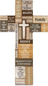 Jetec Cross Wall Decor, Wooden Cross Religious Faith Sign for Home, Easter Christmas Farmhouse Hanging Decorations