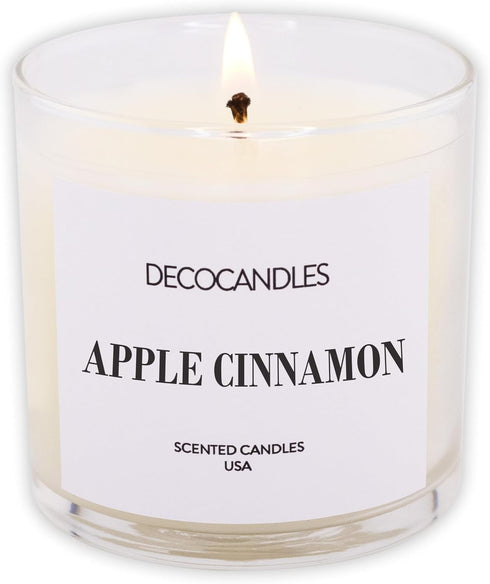Urban Concepts by DECOCANDLES - Apple Cinnamon Highly Scented Soy Candle, 6 Oz.
