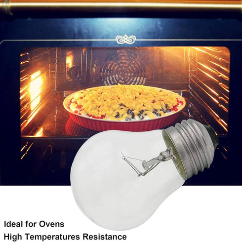40 Watt Oven Light Bulb, High Temperature Resistant Appliance Bulb for Oven, Stove, Refrigerator (4-Pack)