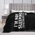 I'm Not Sleeping Ultra-Soft Micro Fleece Blanket Anti-Pilling Flannel Sleep Comfort Sofa Blanket