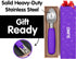 SUMO Stainless Steel Ice Cream Scoop - Ergonomic Handle, Dishwasher-Safe, Comfortable Grip, Purple