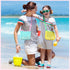 12 Pack Swimming 6 Saintrygo Mesh Beach Bag Shell Collecting Bag Bulk Beach Tote Party Favor Sand Toy Bags with Zipper