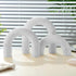 3 Qunclay Pcs Wood Arch Decorative Shelf Objects Modern Book Shelves Decor Aesthetic Wooden Boho Table Decorations