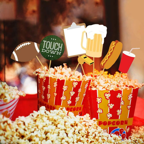 Football Photo Booth Props Kits, 17 Count Party Favor for Football Party Theme Supplies & Decorations