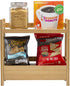 Sorbus 2-Tier Bamboo Countertop Shelf with Hidden Drawer, Makeup Organizer, Multi-Purpose Storage for Skincare