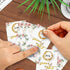 50 Baby Shower Scratch Off Game - Pink Elephant Rose Lucky Draw Card for Party Activities and Decorations