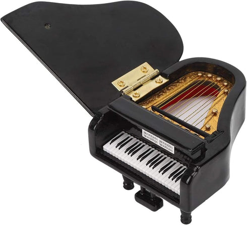 Broadway Gifts 3.5" Black Wood Grand Piano Ornament, Decoration for Piano Players