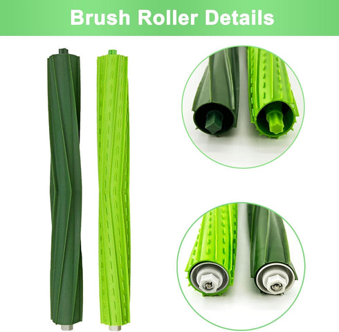 9 Pack Replacement Parts for iRobot Roomba s9+ (9550) S9 (9150) Robot Vacuum Cleaner, 1 Set Rubber Brush, 4 Filters