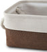 Small Storage Baskets for Shelves, Fabric Storage Baskets for Closet, Rectangular Collapsible Organizing Baskets