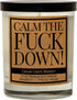 Funny Candles Gifts for Women and Men - Calm The F Down Birthday Candles for Friends, 100% Soy Wax