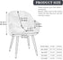 Curved Back Dining Chair Covers with Armrest, Stretch Accent Dining Room Chairs Covers Slipcovers with Arms, Office