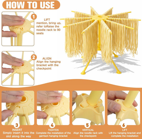 11 Set, Pcs Pasta Making Tools Kit - Pasta Drying Rack, Gnocchi Board,Pasta Cutter, Ravioli Stamps, Wood Threaded Pasta