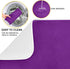 Deep Purple Dish Drying Mat for Kitchen Counter, 18 x 24 Inch Absorbent Microfiber Dry Dishes Pad for Decor