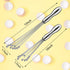 2 Pieces Stainless Steel Mini Ball Whisk 10-Inch and 12-Inch, Egg Beater Manual Mixer Whisk for Sauces Cream Cooking Blender by Patelai