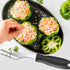 Jalapeno Corer Tool with Serrated Slice and Rubber Handle, Efficient Seed Remover for Cooking