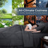 Set 7-Piece Set HEVUMYI Full Comforter - All Season Bed in a Bag Full, Ultra Soft Bedding with Comforter, Flat Sheet