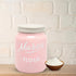 Mason Jar Flour Container - Airtight Kitchen Canisters for Countertop - Durable Ceramic Jar with Lid - Ceramic Kitchen Canisters & Decor - Farmhouse Kitchen Ceramic Containers - Flour Jar (Pink)