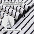 8 Set Sheet-2 Towels,2 Towels,4 Oliven Pcs Black White Cabana Stripe Large Bath Towel Oversize Bath Bathroom Hand