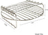 Air Fryer Double Layer Round Rack with 5 Skewers, Fits XL Air Fryers (9in, Fit 5.3 QT or Above)