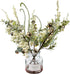 5 5) Tinsow Pcs Artificial Berry Stems for Flower Arrangement Christmas White Holly Berry with Eucalyptus Branches