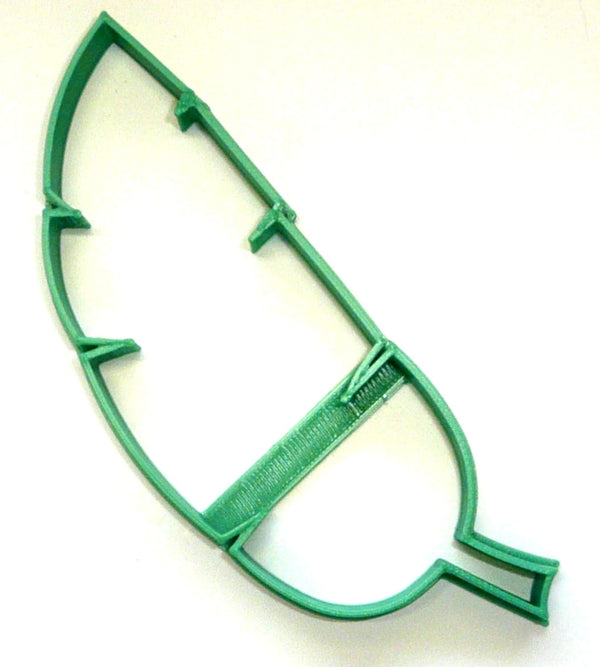 BANANA LEAF OUTLINE TROPICAL PLANT LEAVES COOKIE CUTTER MADE IN USA PR3761