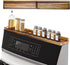 Stove Top Shelf, Magnetic Oven Shelf, Kitchen Storage Solution, 2pcs 15" Hard Wood Spice Racks