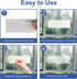 Window Fly Traps Indoor Clear 50 Pack, Sticky Fruit Fly Traps for Inside Home, Fly Catchers