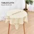 36x36 Inch Wolkemer Square Tablecloth Rustic Textured Polyester Tablecloths Washable Farmhouse Table Cover
