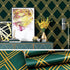 Green Rhombus Peel and Stick Wallpaper 17.7"× 9.8ft, Geometric Diamond Contact Paper for Furniture Renovation Home Decor