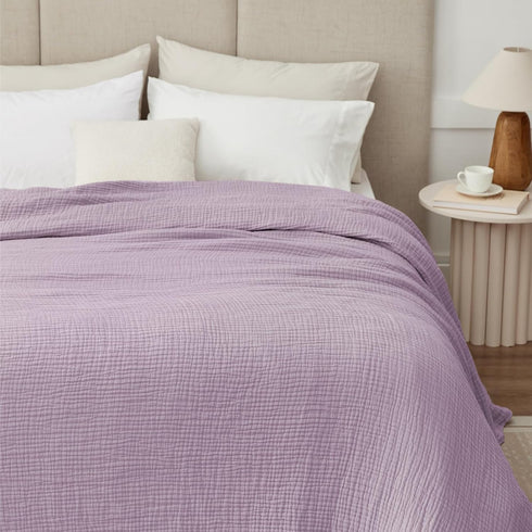 Kozyhvn 100% 50" 70", 6 Cotton Muslin Blanket Large x Layers Breathable and Lightweight Cotton Throw Blanket for Bed