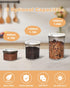 Airtight Food Storage Containers with Lid, 0.7QT/800ML BPA Free Plastic Canister for Coffee, Spices, Snacks