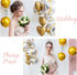 6pcs Big Gradient Green Foil Balloons, 22 Inch 4D Metallic Gradient Green Yellow for St. Patrick's Day Decorations
