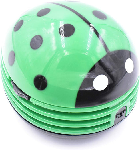 Art&Beauty Green Beetle Shaped Portable Corner Desk Table Top Vacuum Cleaner Mini Cute Vacuum Cleaner Dust Sweeper by Art&Beauty