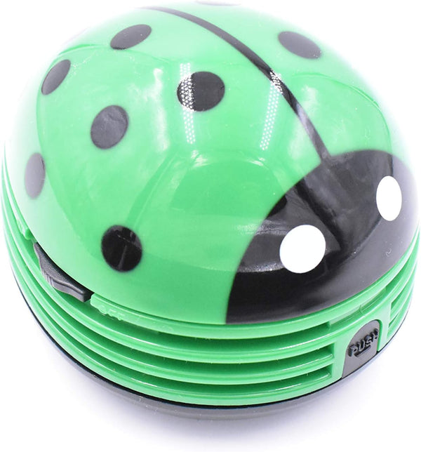 Art&Beauty Green Beetle Shaped Portable Corner Desk Table Top Vacuum Cleaner Mini Cute Vacuum Cleaner Dust Sweeper by Art&Beauty