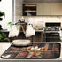 Dish Drying Mat for Kitchen Counter, 24 x 18 In Absorbent Microfiber Roosters Hens Chickens Farm Dish Drainer Mats