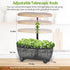 12 Pods Hydroponics Growing System Indoor Herb Garden with LED Growth Lamp Smart Water Pump Plant Germination Kit (No