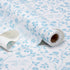 RAY STAR Shelf Liner, Non-Adhesive Wisteria Blue Floral Kitchen Cabinet Liner, Strong Grip Non-Slip Waterproof (12 Inch
