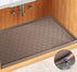 Waterproof Under Sink Mat, 34” x 22” Cabinet Liner for Kitchen & Bathroom, Silicone Tray for Sink Drip