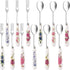 12 Pieces Forks and Spoons with Ceramic Handle, Stainless Steel Utensils Set for Home & Restaurant
